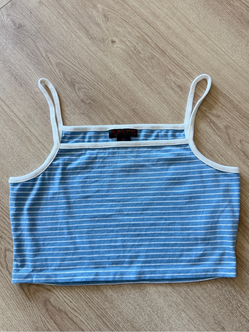 NWOT Ralph Lauren Striped Blue Boxy Tank Top